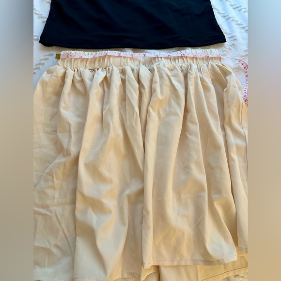 Tween Girl High Elasticity Casual Yoga Sports Skirt And Tube Top - Picture 4 of 5